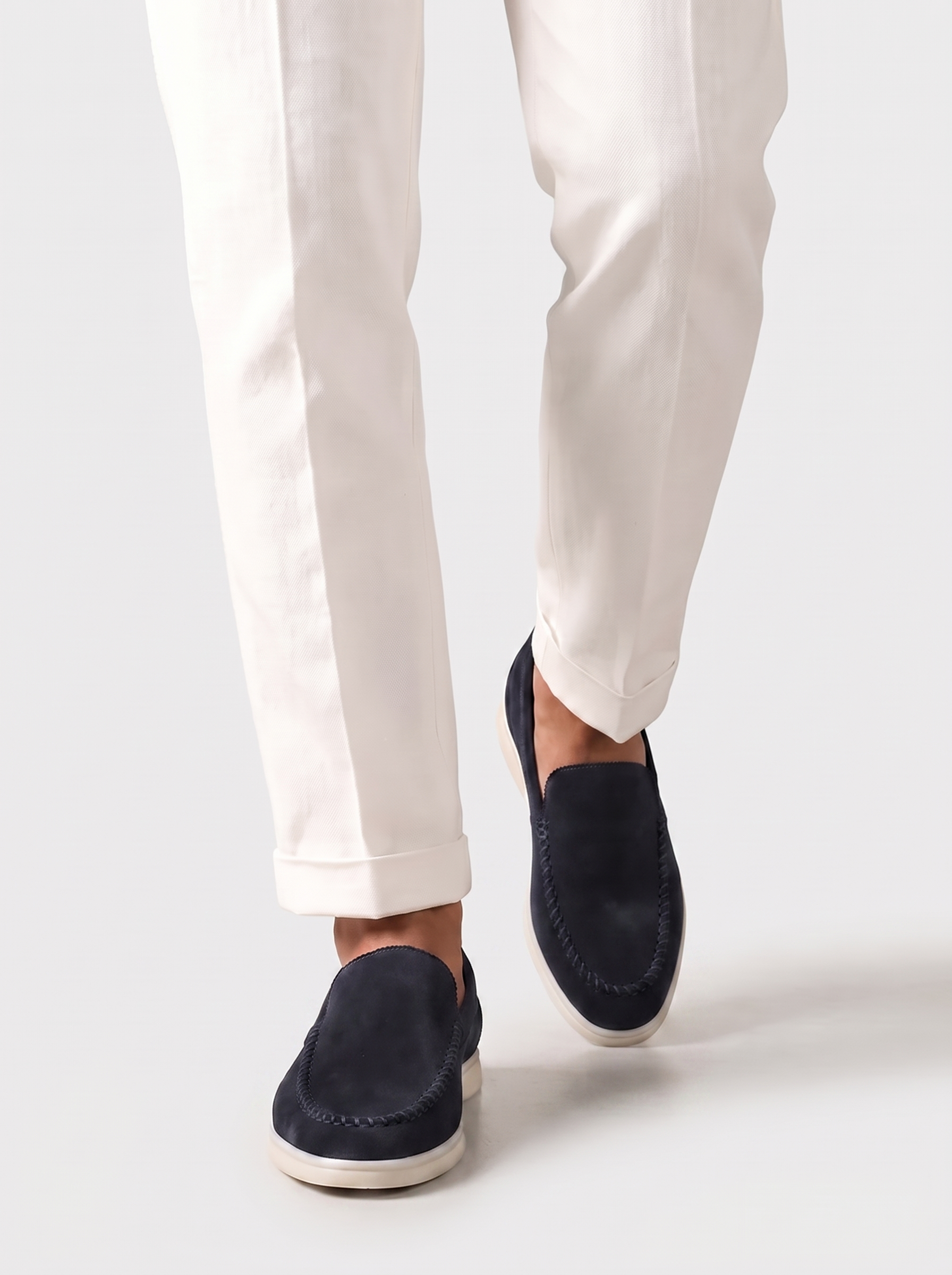 Mocassini da yacht blu navy