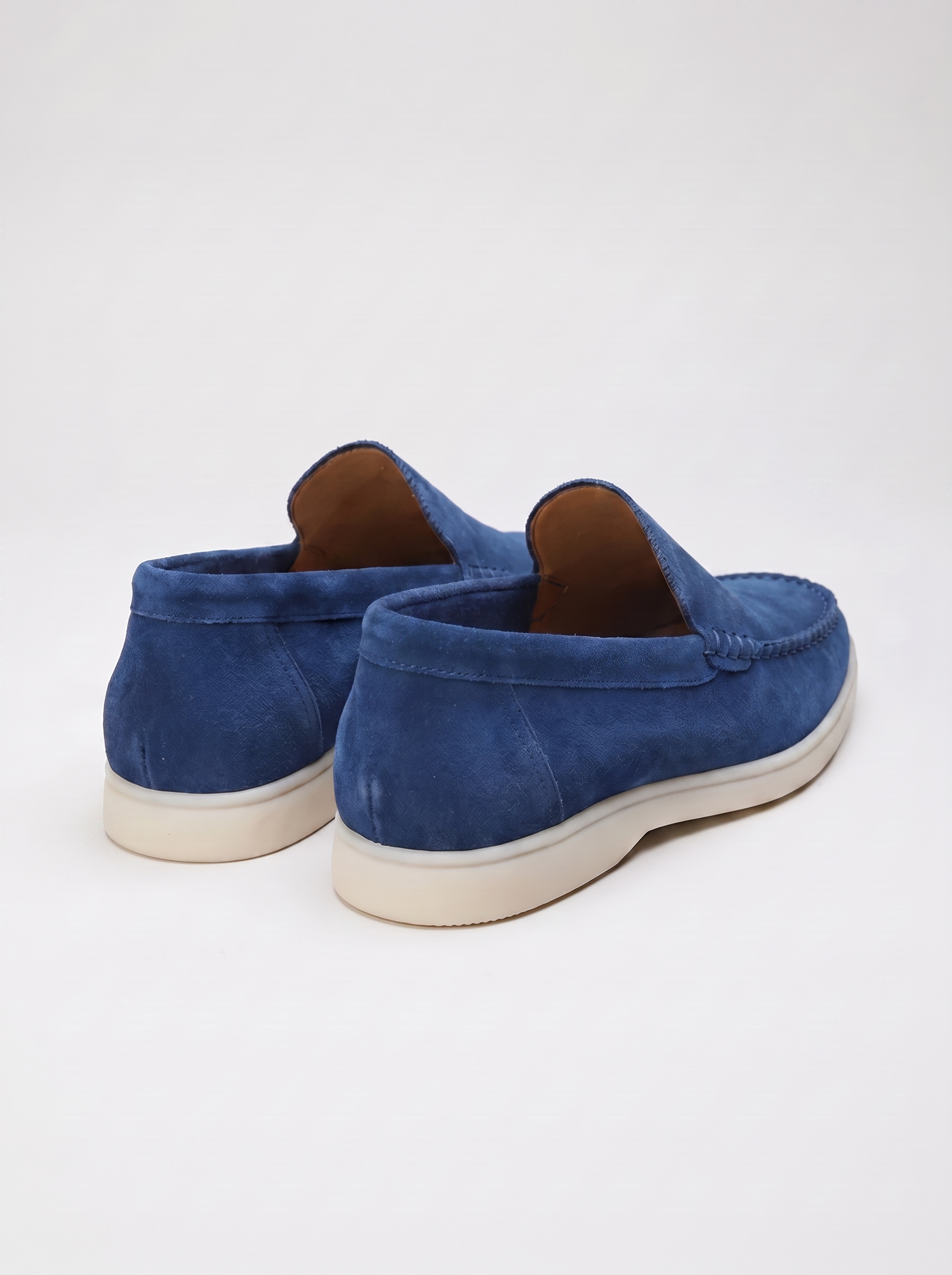 Mocassini da yacht blu oltremare