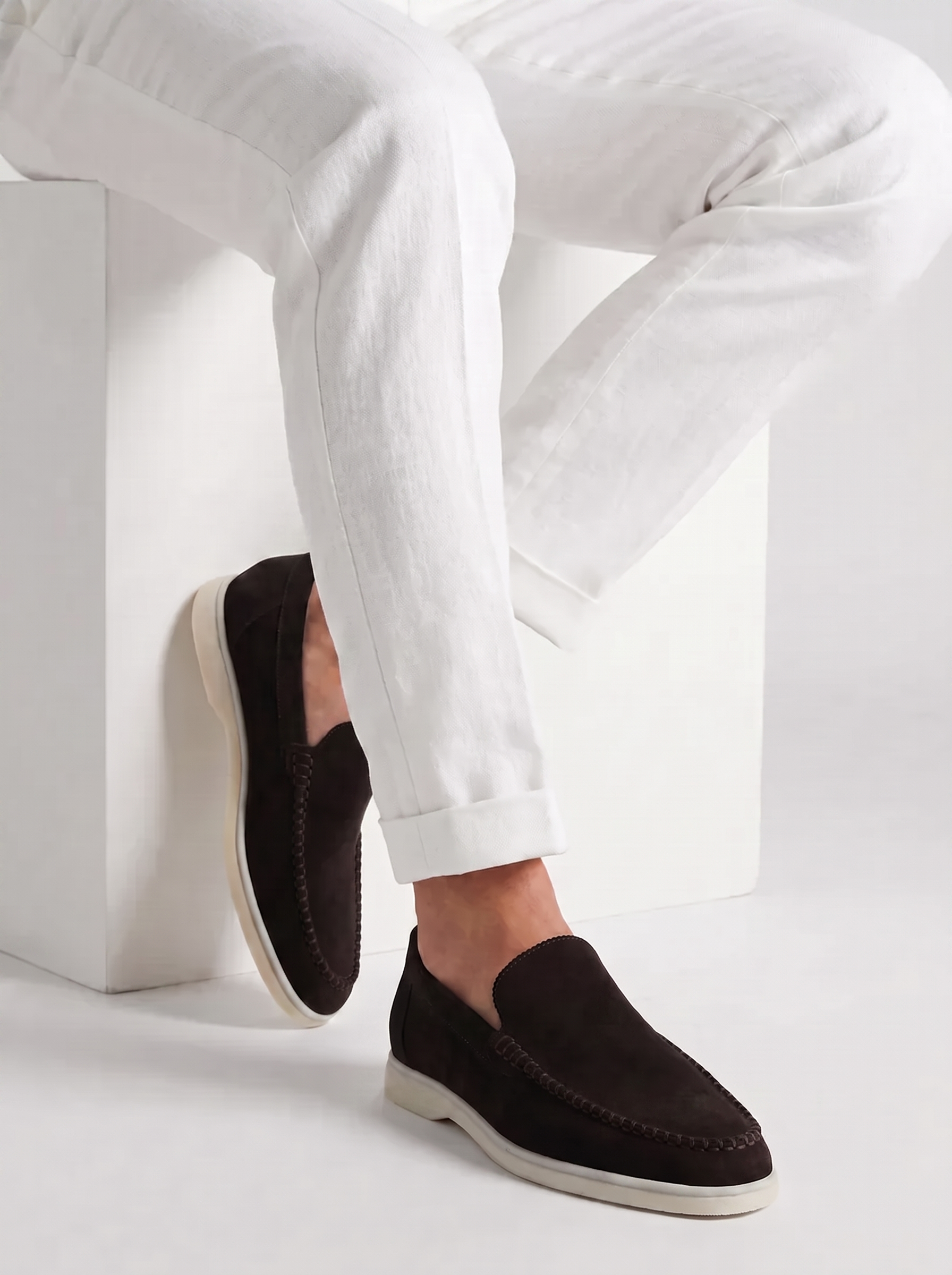 Schwarze Yacht-Slipper