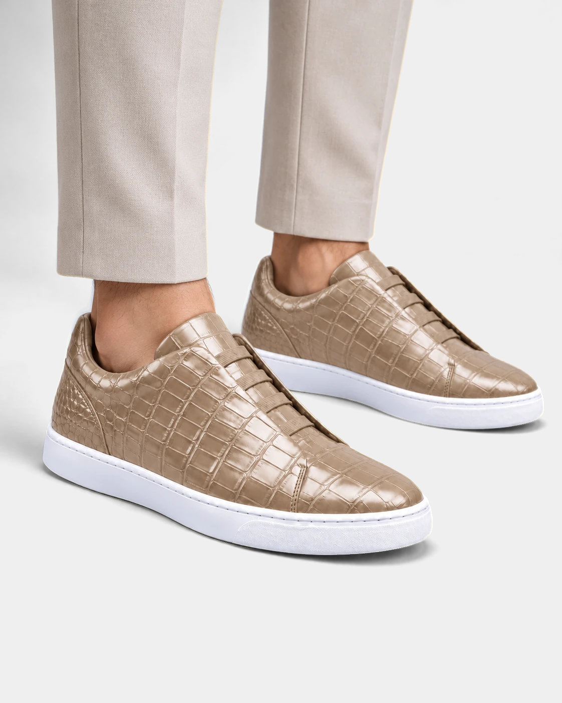 Khaki Praiano Crocodile