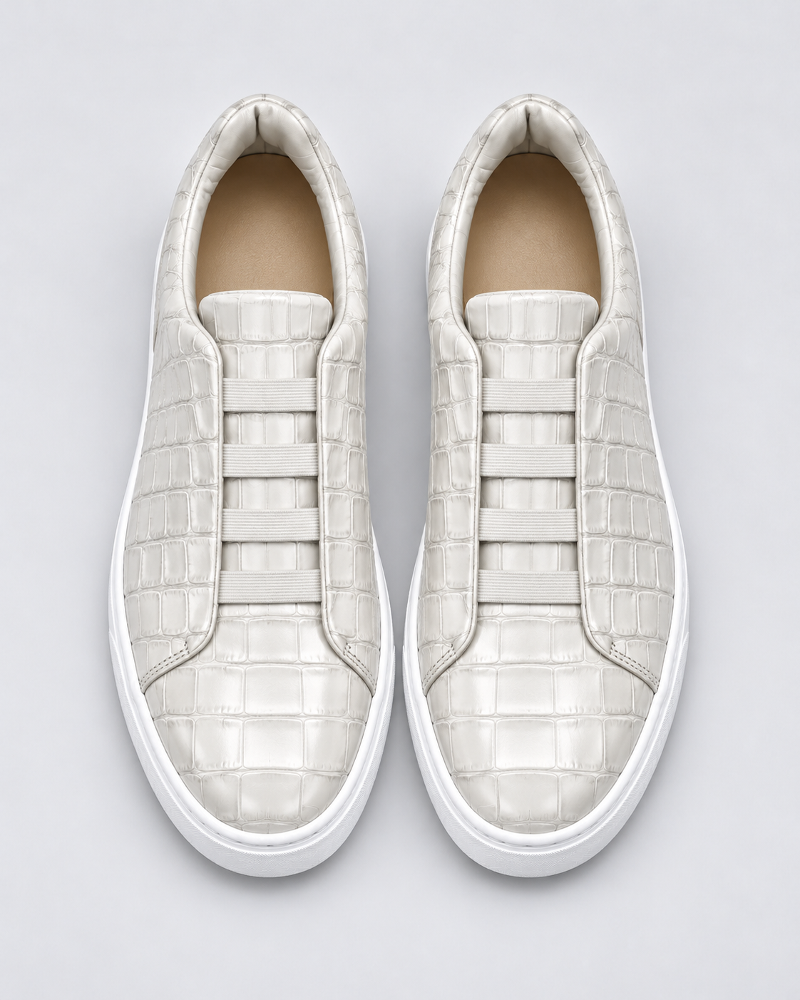 White Praiano Crocodile