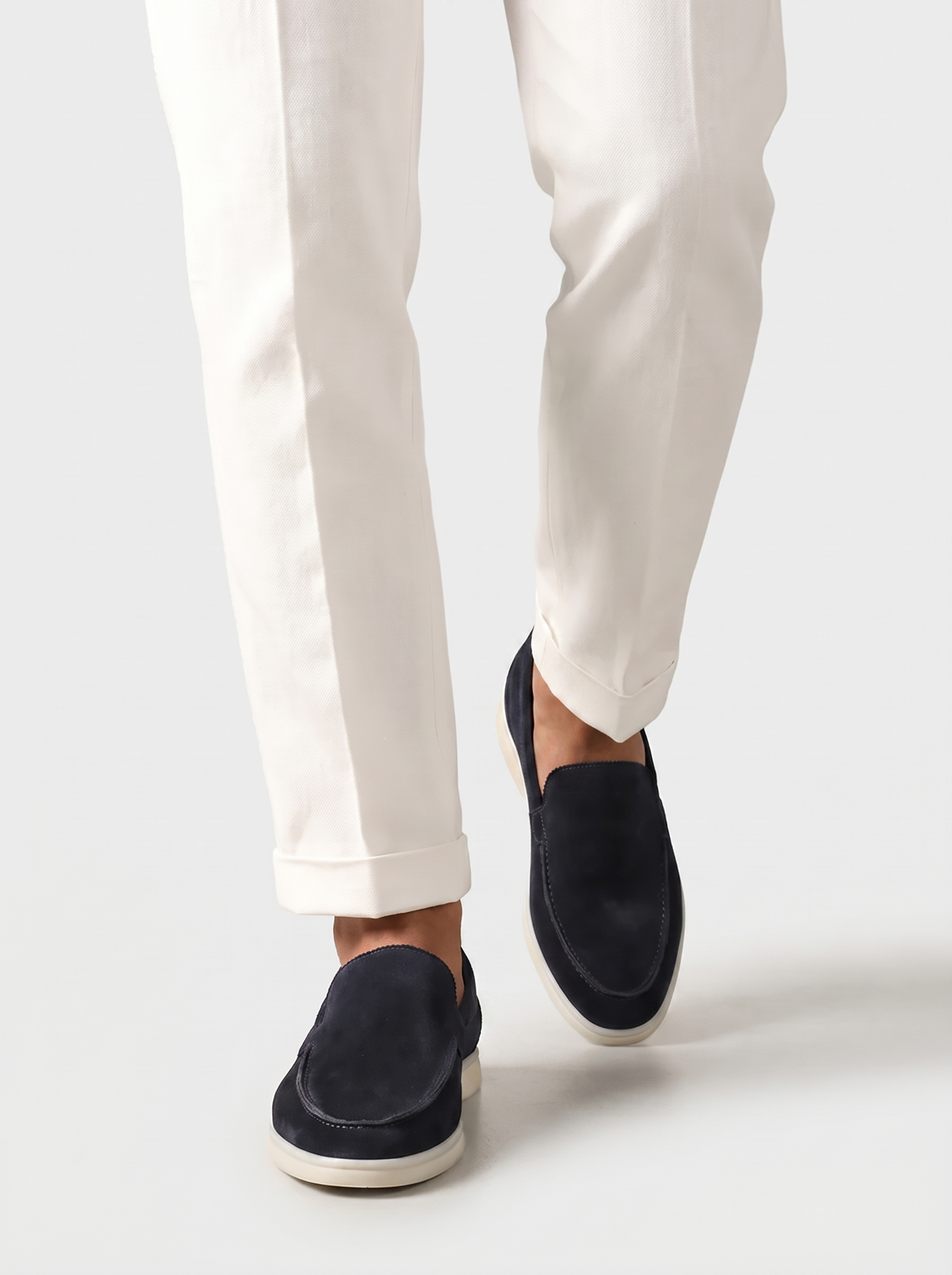 Mocassini da yacht blu navy