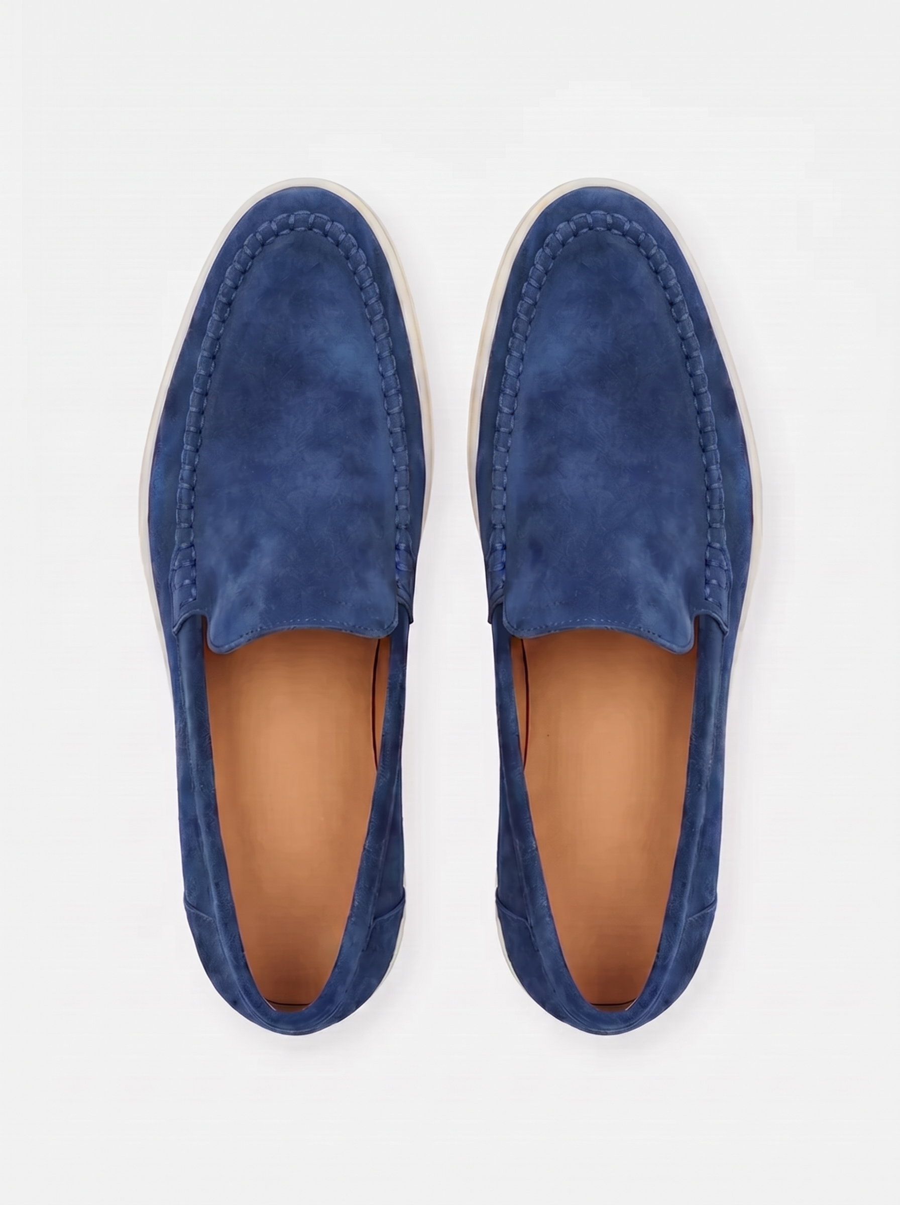 Mocassini da yacht blu oltremare