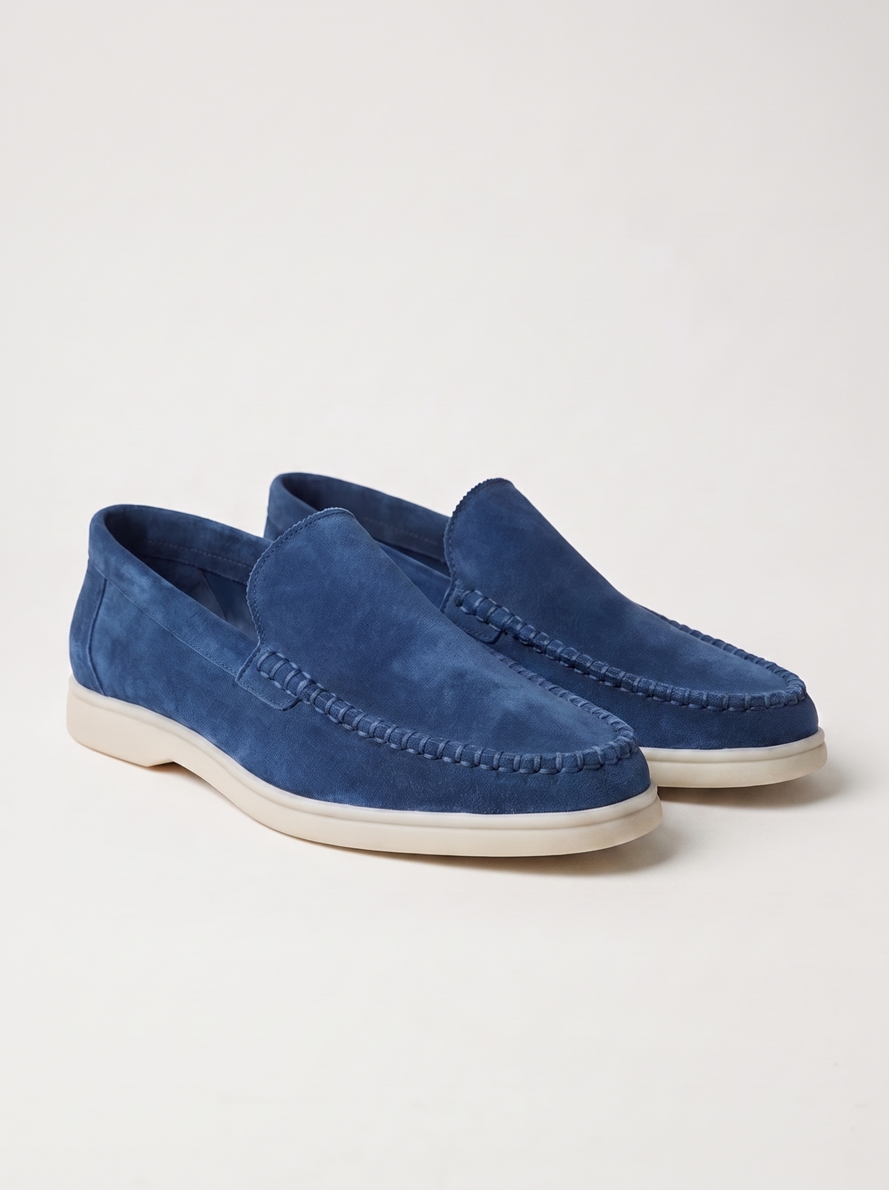 Mocassini da yacht blu oltremare